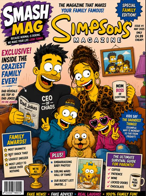 The Simpsons magazine cover