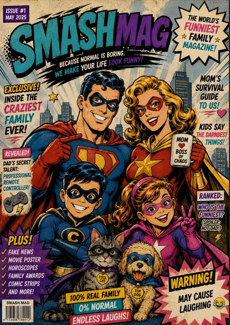 Super Hero magazine cover