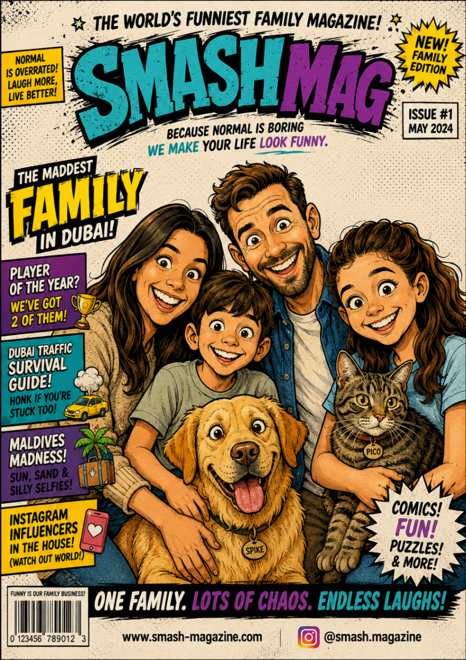 The Cover magazine page