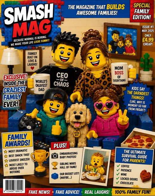 Lego magazine cover
